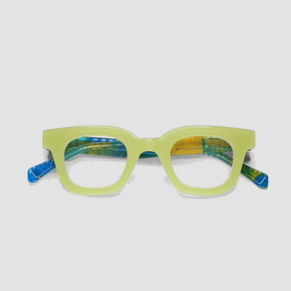 Anomoly - Lime Green Shiny Front with Teal and Green Shiny Temples