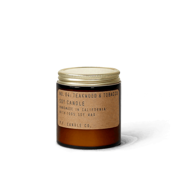3.5 oz Mini Soy Candle - Teakwood & Tobacco