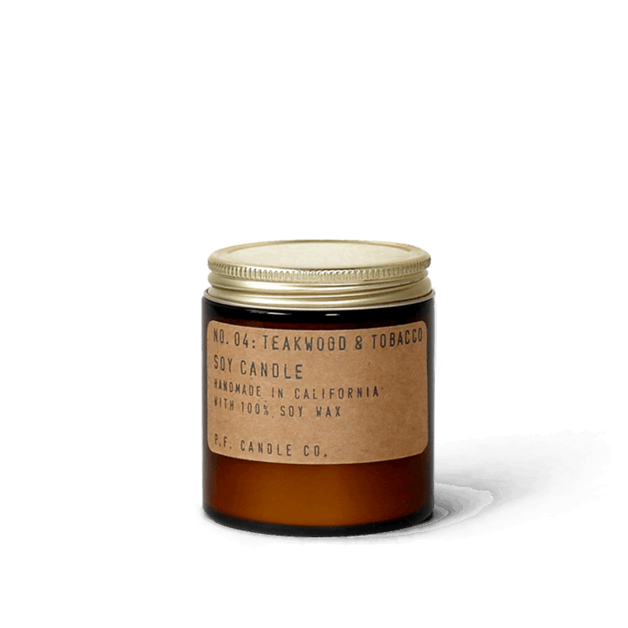 3.5 oz Mini Soy Candle - Teakwood & Tobacco