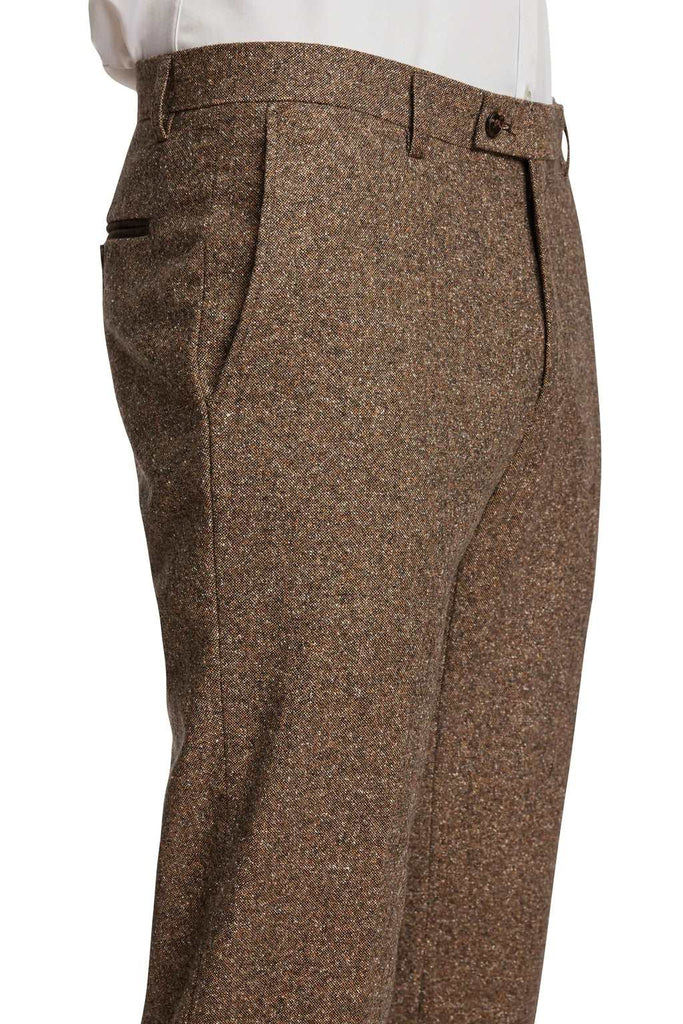 Downing Pants-Slim Caramel Donegal