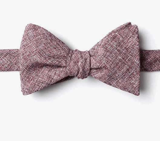 Galveston Maroon Self-Tie Bow Tie