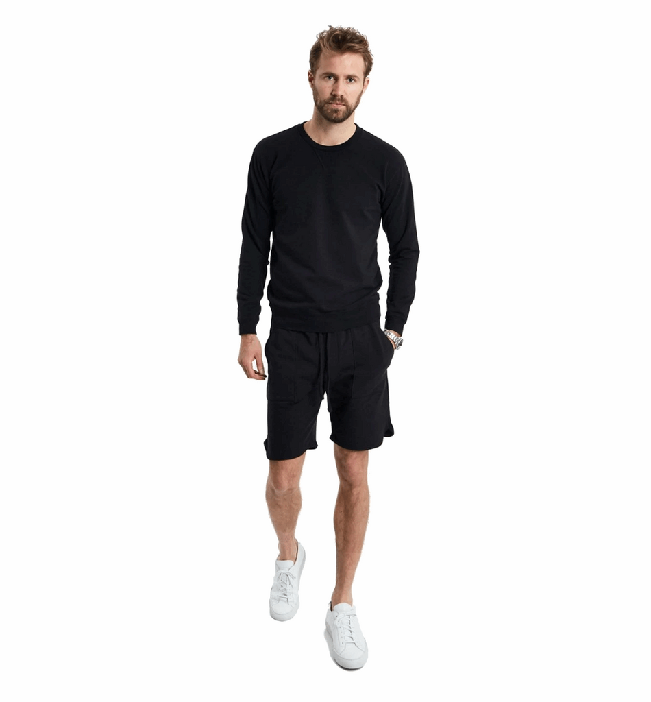 Micro Terry Scallop Short - Black
