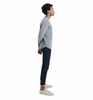 L/S Triblend Scallop Crew - Heather Grey