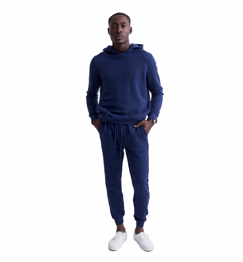 Cotton Terry Rib Jogger - Goodlife Navy