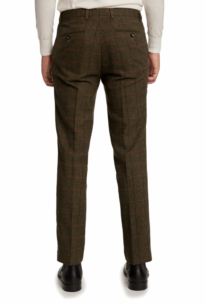 Downing Pants-Slim Olive Bone