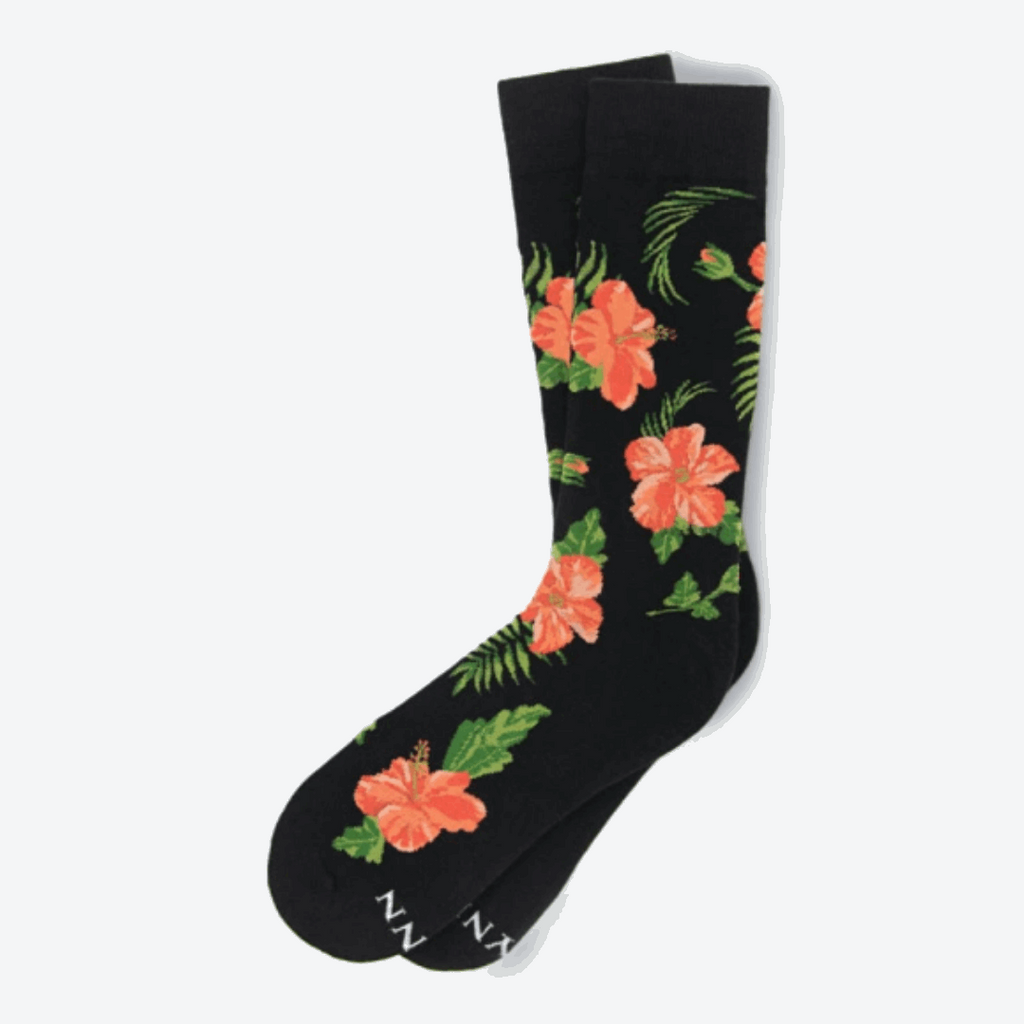 Hibiscus Floral Sock