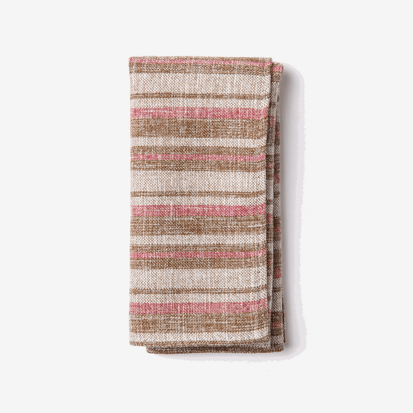 Katy - Brown and Pink Pocket Square