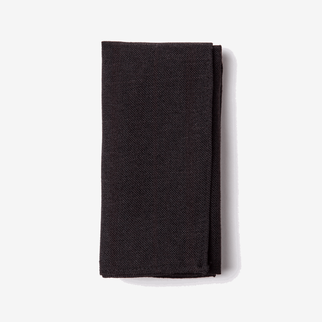 Katy - Black Pocket Square