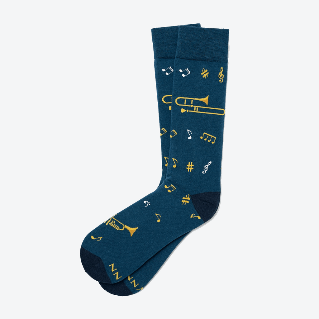 Jazz It Up - Blue Carded Cotton Sock