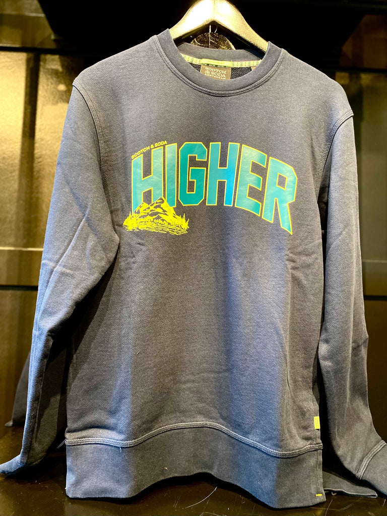 Artwork Crewneck Sweatshirt - Navy