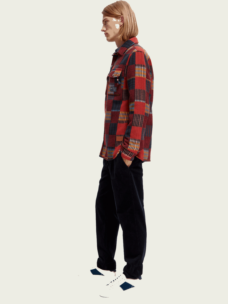 Jacquard Patchwork Overshirt - Combo A