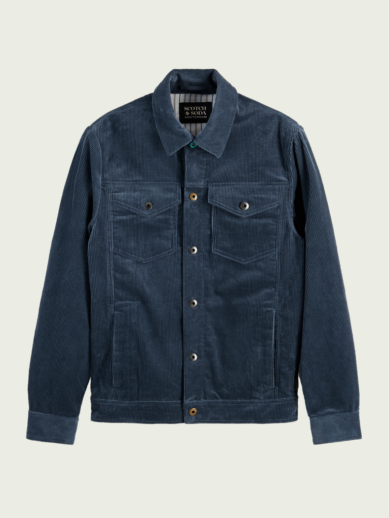 Corduroy Trucker Jacket  - Steel