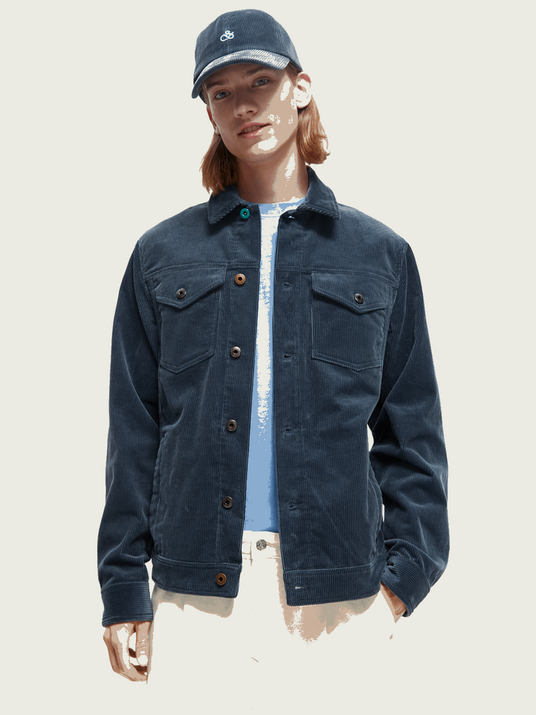 Corduroy Trucker Jacket  - Steel