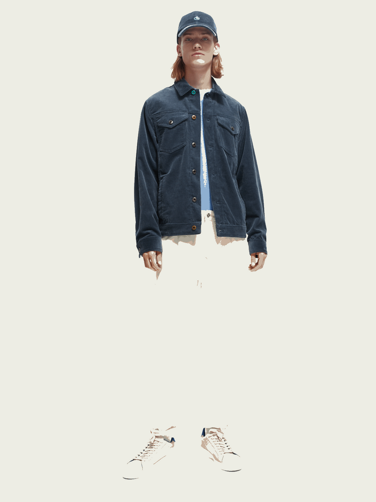 Corduroy Trucker Jacket  - Steel