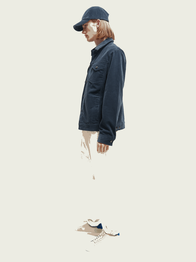 Corduroy Trucker Jacket  - Steel