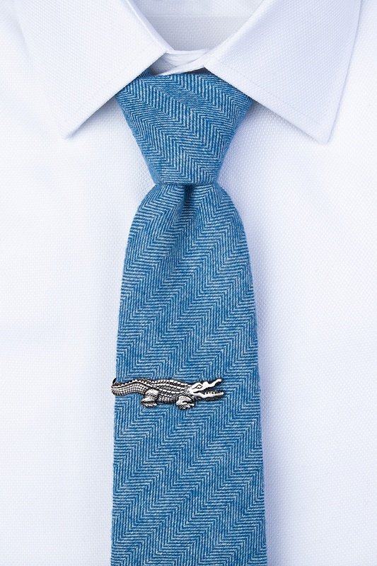 Brando Matte Silver Tie Bar